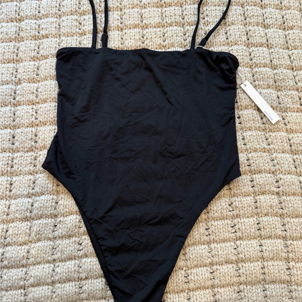 Black One-Piece Swimsuit
